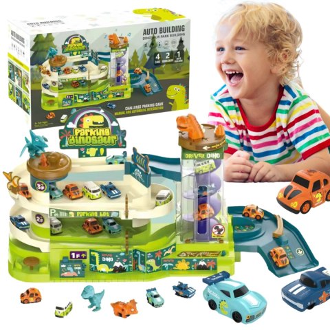 Dinosaur parking building 3rd floor 4 cars Dinosaur parking building 3rd floor 4 cars