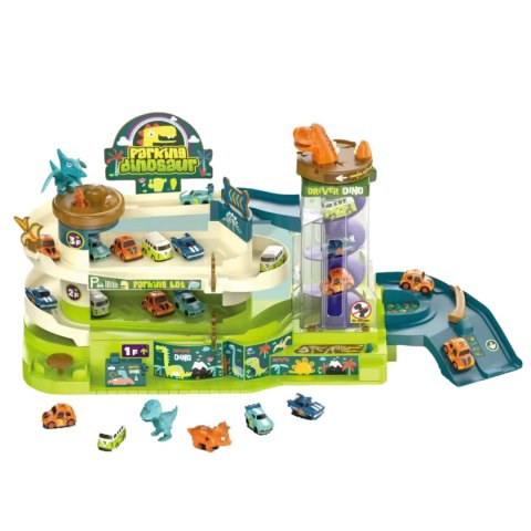 Dinosaur parking building 3rd floor 4 cars Dinosaur parking building 3rd floor 4 cars