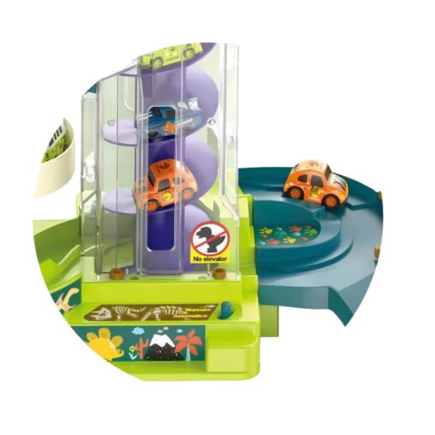 Dinosaur parking building 3rd floor 4 cars Dinosaur parking building 3rd floor 4 cars