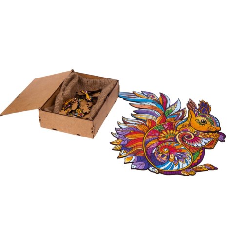 PUZZLE DREWNIANE UKŁADANKA LEŚNA WIEWIÓRKA ZESTAW PUZZLI A4 OZDOBA PUZZLE DREWNIANE UKŁADANKA LEŚNA WIEWIÓRKA ZESTAW PUZZLI A4 OZDOBA