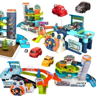 Steering wheel track, car building two in one set