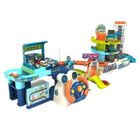 Steering wheel track, car building two in one set