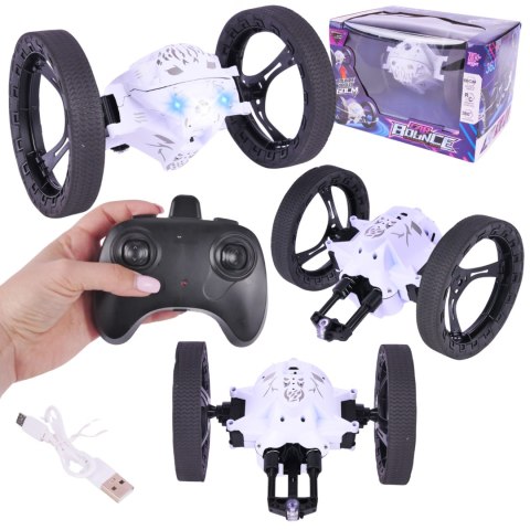 Auto Samochód Zdalnie Sterowany Na Pilota Obrót 360 LED Skaczący 80c Bounce Auto Samochód Zdalnie Sterowany Na Pilota Obrót 360 LED Skaczący 80c Bounce