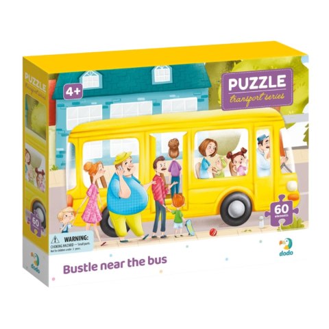 PUZZLE "GWAR OBOK AUTOBUSU" KOLOROWA I UROCZA UKŁADANKA 60 ELEMENTÓW PUZZLE "GWAR OBOK AUTOBUSU" KOLOROWA I UROCZA UKŁADANKA 60 ELEMENTÓW