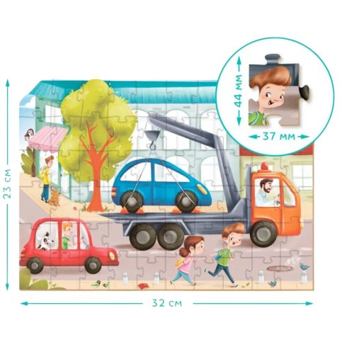 PUZZLE "LAWETA NA DRODZE" KOLOROWA UKŁADAKA 60 ELEMENTÓW DLA NAJMŁODSZYCH PUZZLE "LAWETA NA DRODZE" KOLOROWA UKŁADAKA 60 ELEMENTÓW DLA NAJMŁODSZYCH