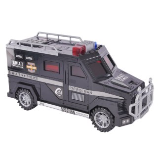 Special police vehicle money storage tank