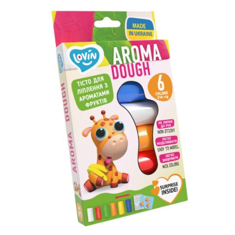 Zestaw ciastoliny 6 kolorów AROMA 41178 Zestaw ciastoliny 6 kolorów AROMA 41178