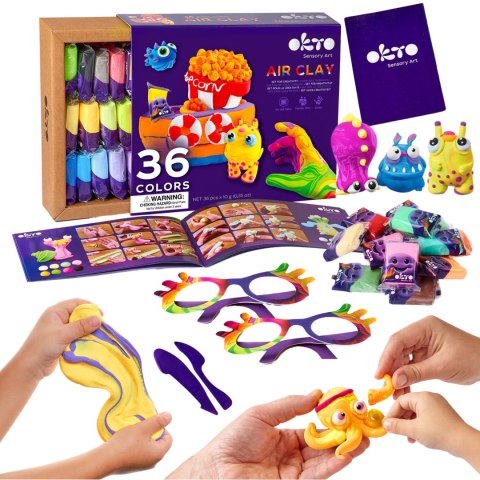 Zestaw lekkiej ciastoliny 36 kolorów 70149 Zestaw lekkiej ciastoliny 36 kolorów 70149