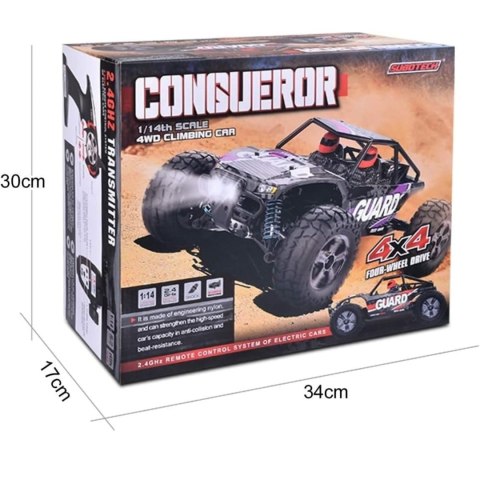 Samochód Terenowy Zdalnie Sterowany Pilotem Akumulator Napęd 4x4 2,4 GHz Samochód Terenowy Zdalnie Sterowany Pilotem Akumulator Napęd 4x4 2,4 GHz