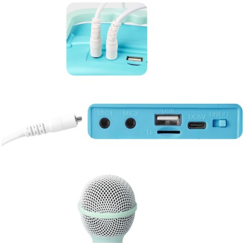 Zestaw Do Karaoke Dla Dzieci 2 Mikrofony Głośnik Funkcja Bluetooth Muzyka Zestaw Do Karaoke Dla Dzieci 2 Mikrofony Głośnik Funkcja Bluetooth Muzyka