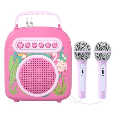 Zestaw Do Karaoke Dla Dzieci 2 Mikrofony Głośnik Funkcja Bluetooth Muzyka Zestaw Do Karaoke Dla Dzieci 2 Mikrofony Głośnik Funkcja Bluetooth Muzyka