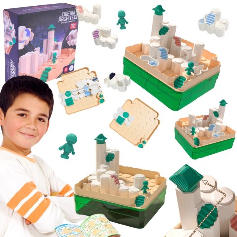 Klocki Konstrukcyjne Mały Architekt Wieża Układanka Puzzle Gra Logiczna Klocki Konstrukcyjne Mały Architekt Wieża Układanka Puzzle Gra Logiczna