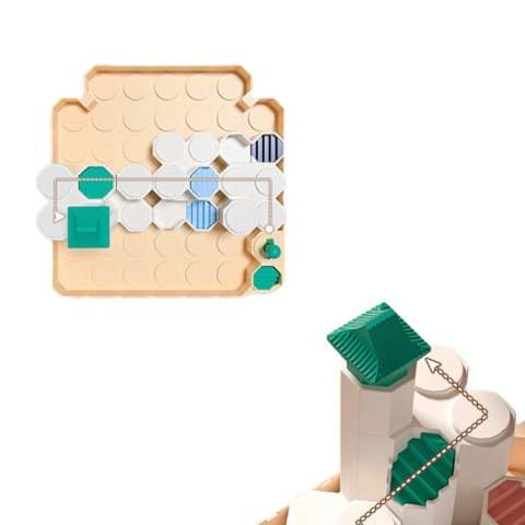 Klocki Konstrukcyjne Mały Architekt Wieża Układanka Puzzle Gra Logiczna Klocki Konstrukcyjne Mały Architekt Wieża Układanka Puzzle Gra Logiczna