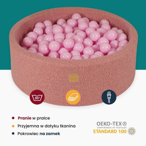 Okrągły Biały Mały Basen Z Piłeczkami Sensorycznymi Dla Dzieci 200 piłek Okrągły Biały Mały Basen Z Piłeczkami Sensorycznymi Dla Dzieci 200 piłek