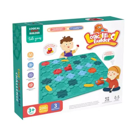 Tor Przeszkód Drogi Koparka Układanka Labirynt Puzzle Klocki Montessori XXL