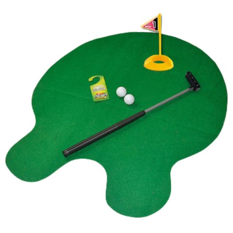 Zestaw Do Gry W Golfa Do Toalety Śmieszny Prezent Duża Mata Kij Golfowy Zestaw Do Gry W Golfa Do Toalety Śmieszny Prezent Duża Mata Kij Golfowy