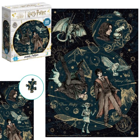 Puzzle Harry Potter Układanka Zestaw 500 Kolorowych Elementów Magia Puzzle Harry Potter Układanka Zestaw 500 Kolorowych Elementów Magia