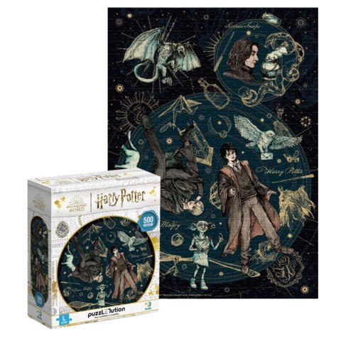 Puzzle Harry Potter Układanka Zestaw 500 Kolorowych Elementów Magia Puzzle Harry Potter Układanka Zestaw 500 Kolorowych Elementów Magia