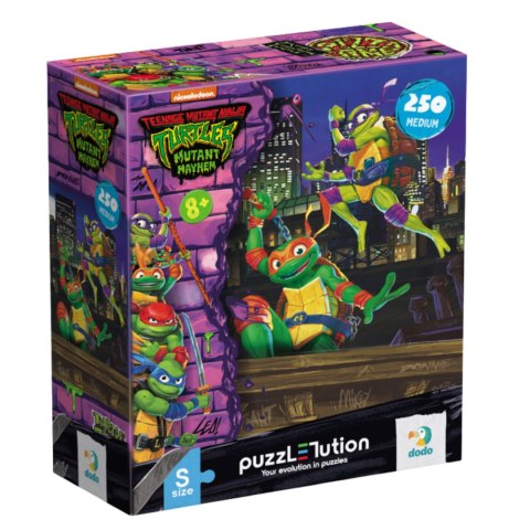 Puzzle "Wojownicze Żółwie Ninja - Donatello I Michelangelo" 250 Elementów Puzzle "Wojownicze Żółwie Ninja - Donatello I Michelangelo" 250 Elementów