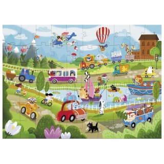 Puzzle "Wspaniały Transport" Karty Zadania Pytania Historie 60 Elementów