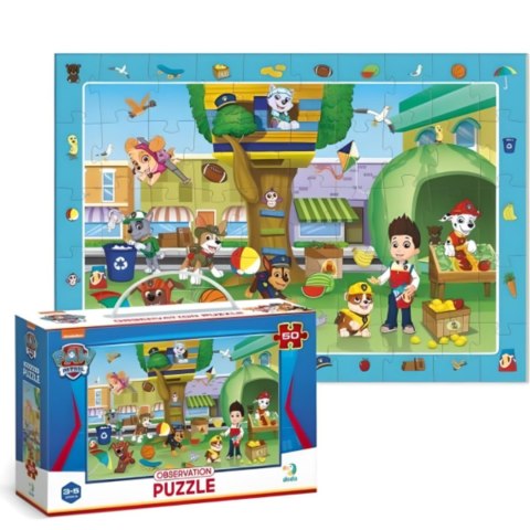 Puzzle obserwacyjne Paw Psi Patrol Zestaw Do Układania Układanka 50 Element
