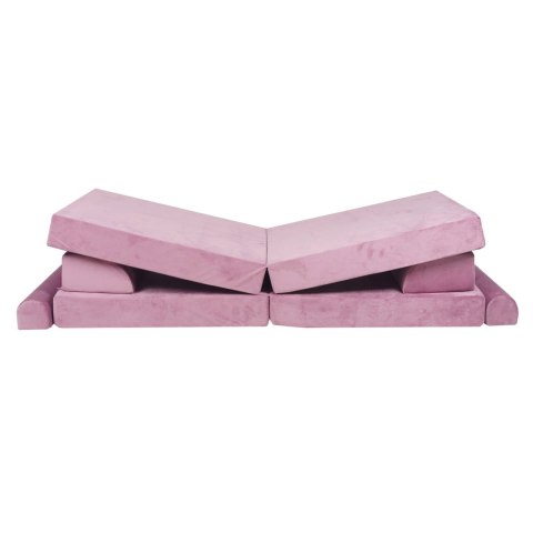 Sofa Dziecięca Premium Różowa Rozkładana Przyjemna W Dotyku Siedzisko Pufy Sofa Dziecięca Premium Różowa Rozkładana Przyjemna W Dotyku Siedzisko Pufy
