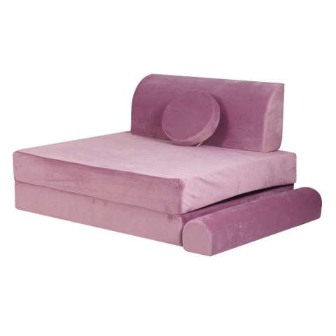 Sofa Dziecięca Premium Różowa Rozkładana Przyjemna W Dotyku Siedzisko Pufy Sofa Dziecięca Premium Różowa Rozkładana Przyjemna W Dotyku Siedzisko Pufy