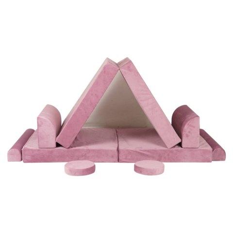 Sofa Dziecięca Premium Różowa Rozkładana Przyjemna W Dotyku Siedzisko Pufy Sofa Dziecięca Premium Różowa Rozkładana Przyjemna W Dotyku Siedzisko Pufy