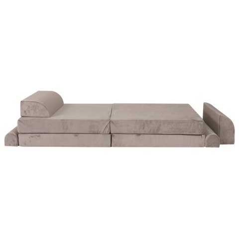 Sofa Dziecięca Premium Szara Rozkładana Przyjemna W Dotyku Siedzisko Pufy Sofa Dziecięca Premium Szara Rozkładana Przyjemna W Dotyku Siedzisko Pufy