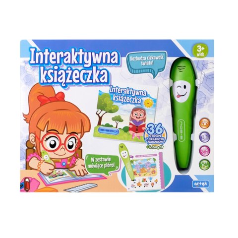 Interaktywna Książeczka Edukacyjna E-Edu 36 Stron Z Zadaniami Długopis
