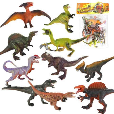 ZESTAW DINOZAURY DINOZAUR FIGURKI T-REX DUŻE 10SZT ZESTAW DINOZAURY DINOZAUR FIGURKI T-REX DUŻE 10SZT