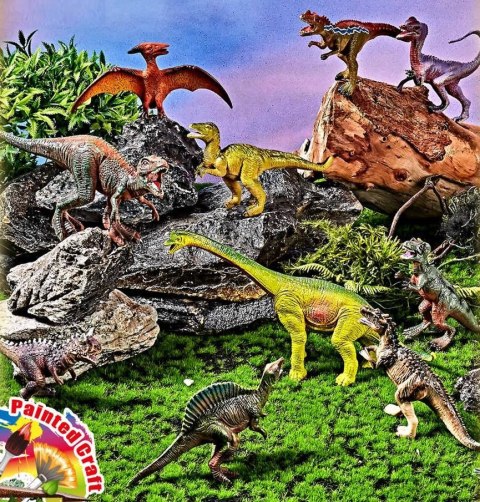 ZESTAW DINOZAURY DINOZAUR FIGURKI T-REX DUŻE 10SZT ZESTAW DINOZAURY DINOZAUR FIGURKI T-REX DUŻE 10SZT