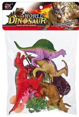 ZESTAW DINOZAURY DINOZAUR FIGURKI T-REX DUŻE 15SZT
