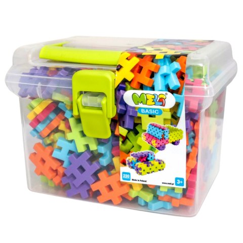 Zestaw Klocków Konstrukcyjnych Basic Travel Box 250 Elementów Puzzle Zestaw Klocków Konstrukcyjnych Basic Travel Box 250 Elementów Puzzle