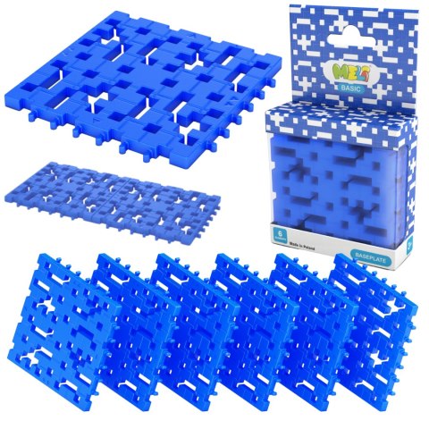 Zestaw Klocków Płytek Konstrukcyjnych Basic Baseplate Blue 6 Elementów Zestaw Klocków Płytek Konstrukcyjnych Basic Baseplate Blue 6 Elementów