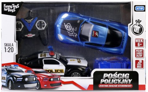 ZESTAW SAMOCHÓD AUTO ZDALNIE STEROWANY POLICJA XXL ZESTAW SAMOCHÓD AUTO ZDALNIE STEROWANY POLICJA XXL