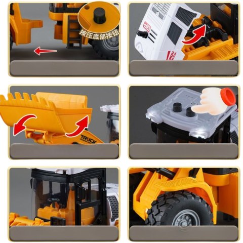 1: 16 Friction bulldozer with lighting and music 1: 16 Friction bulldozer with lighting and music