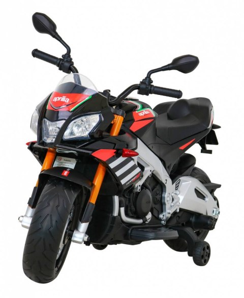 Motor Na Akumulator Aprilia Tuono V4 Czarny MP3 Kółka Wolny Start Motor Na Akumulator Aprilia Tuono V4 Czarny MP3 Kółka Wolny Start