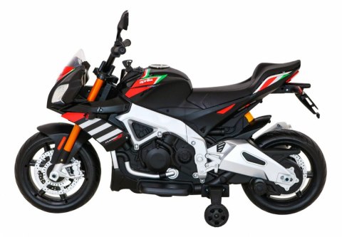 Motor Na Akumulator Aprilia Tuono V4 Czarny MP3 Kółka Wolny Start Motor Na Akumulator Aprilia Tuono V4 Czarny MP3 Kółka Wolny Start