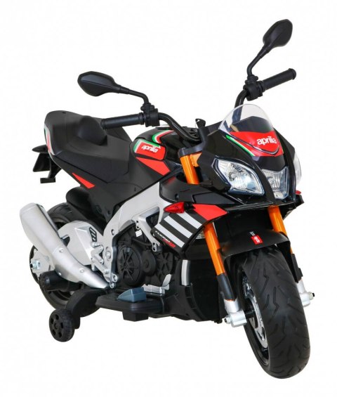 Motor Na Akumulator Aprilia Tuono V4 Czarny MP3 Kółka Wolny Start Motor Na Akumulator Aprilia Tuono V4 Czarny MP3 Kółka Wolny Start