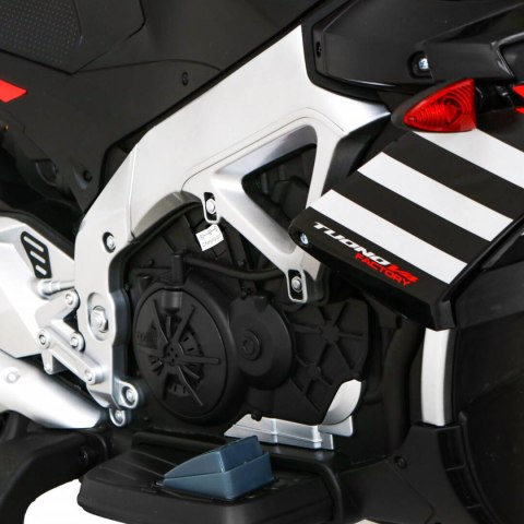 Motor Na Akumulator Aprilia Tuono V4 Czarny MP3 Kółka Wolny Start Motor Na Akumulator Aprilia Tuono V4 Czarny MP3 Kółka Wolny Start