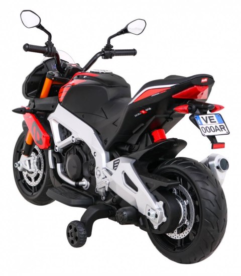 Motor Na Akumulator Aprilia Tuono V4 Czerwony MP3 Kółka Wolny Start Motor Na Akumulator Aprilia Tuono V4 Czerwony MP3 Kółka Wolny Start
