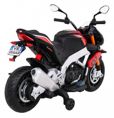 Motor Na Akumulator Aprilia Tuono V4 Czerwony MP3 Kółka Wolny Start Motor Na Akumulator Aprilia Tuono V4 Czerwony MP3 Kółka Wolny Start
