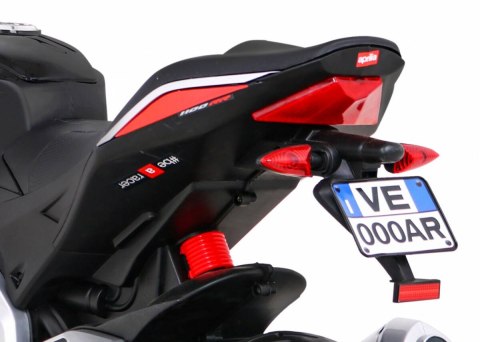 Motor Na Akumulator Aprilia Tuono V4 Czerwony MP3 Kółka Wolny Start Motor Na Akumulator Aprilia Tuono V4 Czerwony MP3 Kółka Wolny Start