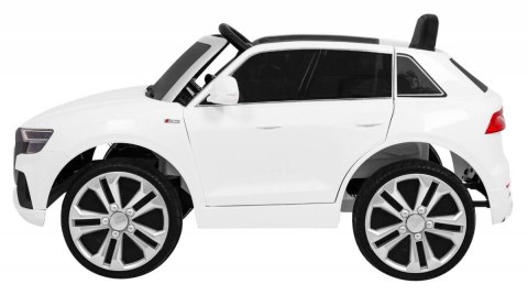 Auto Na Akumulator Audi Q8 Lift Biały Pilot EVA Wolny Start MP3 USB LED Auto Na Akumulator Audi Q8 Lift Biały Pilot EVA Wolny Start MP3 USB LED