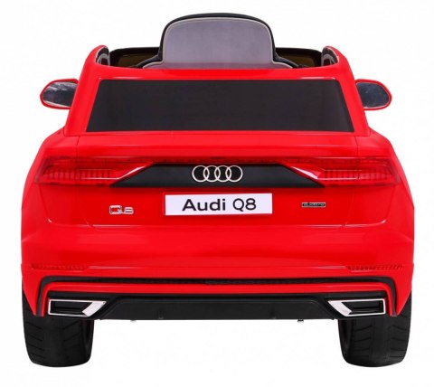 Auto Na Akumulator Audi Q8 Lift Czerwony Pilot EVA Wolny Start MP3 USB LED