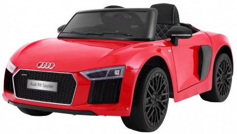 Auto Na Akumulator Audi R8 Spyder Wolny Start Czerwony Pilot Radio MP3 LED Auto Na Akumulator Audi R8 Spyder Wolny Start Czerwony Pilot Radio MP3 LED