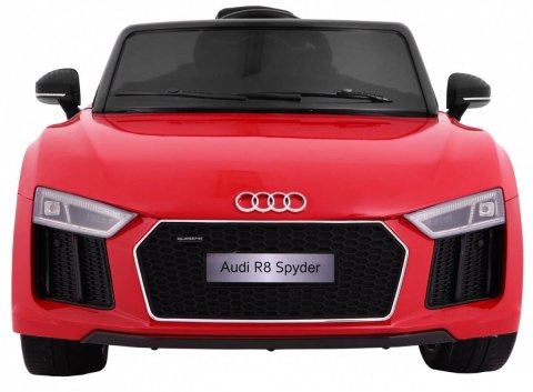 Auto Na Akumulator Audi R8 Spyder Wolny Start Czerwony Pilot Radio MP3 LED Auto Na Akumulator Audi R8 Spyder Wolny Start Czerwony Pilot Radio MP3 LED