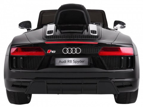 Auto Na Akumulator Audi R8 Spyder Czarny Pilot EVA Radio MP3 LED Auto Na Akumulator Audi R8 Spyder Czarny Pilot EVA Radio MP3 LED