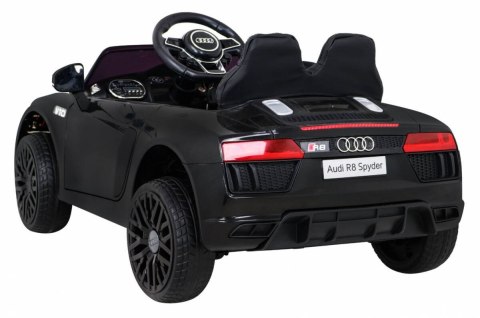 Auto Na Akumulator Audi R8 Czarny + Pilot + EVA + Wolny Start + MP3 LED Auto Na Akumulator Audi R8 Czarny + Pilot + EVA + Wolny Start + MP3 LED